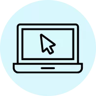 Icon showing a computer